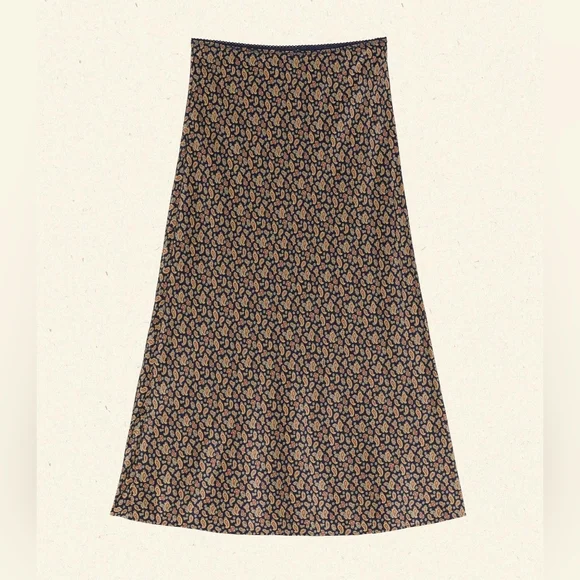 DÔEN Elowen Skirt Villette Paisley Large NWT - Picture 4 of 9